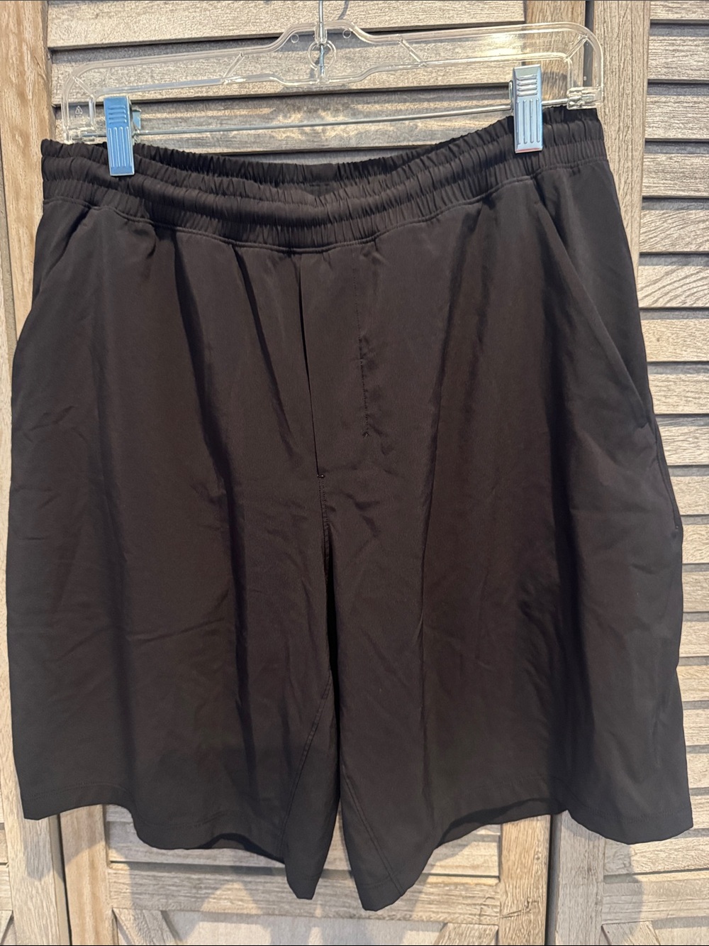 lululemon athletica Men's Black Athletic Shorts with Elastic Waist